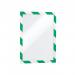 Durable DURAFRAME Adhesive Magnetic Hazard Frame - 2 Pack - A4 Green & White 4944131