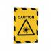 Durable DURAFRAME Magnetic Signage Hazard Frame - 5 Pack - A4 Yellow & Black 