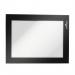 Durable DURAFRAME Magnetic Document Signage Frame for Metal - 5 Pack - A6 Black 494801