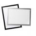 Durable DURAFRAME GRIP Fabric Adhesive Magnetic Signage Frame - A4 - Black 