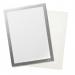 Durable DURAFRAME GRIP Fabric Adhesive Magnetic Signage Frame - A4 - Silver 496823