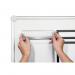 Durable DURAFRAME TOP Magnetic Signage Title Frame for A4 - 5 Pack - Silver 