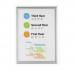 Durable Aluminium Snap Frame Retail Clip Poster Holder Notice Board - A2 