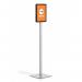 Durable INFO STAND BASIC Aluminium Display Panel Info Floor Sign A4 - 1.3m 