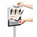 Durable INFO STAND BASIC Aluminium Display Panel Info Floor Sign A4 - 1.3m 