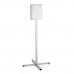 A sturdy stainless steel sign holder with an A4 display panel, perfect for outdoor use. The grey color adds a sleek and modern touch to any setting.