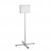 Durable INFO STAND OUTDOOR Stainless Steel Floor Sign - A4 Display Panel - Grey 502057