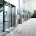 Durable INFO STAND OUTDOOR Stainless Steel Floor Sign - A4 Display Panel - Grey 502057
