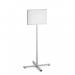 Durable INFO STAND OUTDOOR Stainless Steel Floor Sign - A3 Display Panel - Grey 502957