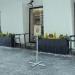 Durable INFO STAND OUTDOOR Stainless Steel Floor Sign - A3 Display Panel - Grey 502957