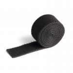 Durable CAVOLINE Hook and Loop Tape Cable Straps Tidy Roll Ties - 1m x 3cm Black 503301