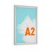 Durable Outdoor Snap Frame Weatherproof Poster Holder Notice Board - A2 Silver 504623