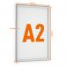 Durable Outdoor Snap Frame Weatherproof Poster Holder Notice Board - A2 Silver 504623