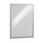 Durable DURAFRAME UV Poster Adhesive Magnetic Signage Frame - A2 Silver 505323