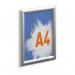 Durable Outdoor Snap Frame Weatherproof Poster Holder Notice Board - A4 Silver 506123