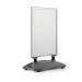 Durable Pavement Sign Heavy Water Base Double Sided Snap Frame Stand - A1 Silver 506723