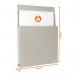 Durable Info Box Self Adhesive Document File Holder Wall Display - A4 Grey 507210