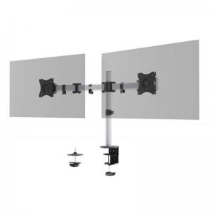 Durable SELECT Monitor Mount Desk Clamp for 2 Screens - 13 - 27in -