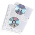 Durable CD/DVD Pockets - Double Sided Wallet Index for 4 Disks - 5 Pack - A4 522219