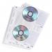 Durable CDDVD Pockets - Double Sided Wallet Index for 4 Disks - 25 Pack - A4 522219