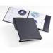 Durable CD/DVD Index Ring Binder for 40 Disks & Labels - A4 Dark Grey 