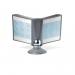 Durable SHERPA MOTION 360 Degree Desk Display Panel Stand - 10 Panels - A4 Grey 