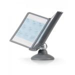 Durable SHERPA MOTION 360 Degree Desk Display Panel Stand - 10 Panels - A4 Grey 558737