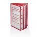 Durable SHERPA Replacement Display Panels - 5 Pack - A4 Red 