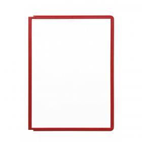 Durable SHERPA Replacement Display Panels - 5 Pack - A4 Red 560603