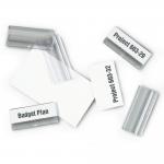 Durable SHERPA Replacement Index Tabs with Blank Inserts - 10 Pack - 58mm Clear 560919