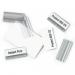 Durable SHERPA Replacement Index Tabs with Blank Inserts - 10 Pack - 58mm Clear 