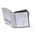 Durable SHERPA WALL 10 Display Panel Document Split Flap Index - A4 Black & Grey 