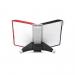 Durable SHERPA TABLE 10 Panel Display Panel Holder - 10 Panels - A4 Red & Black 