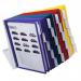 Durable VARIO TABLE 20 Display Panel Desk Stand - 20 Panels - A4 Colour Coded 