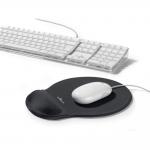 Durable ERGOTOP Soft Touch Mouse Mat with Gel Support Wrist Rest Pad - Grey 574858