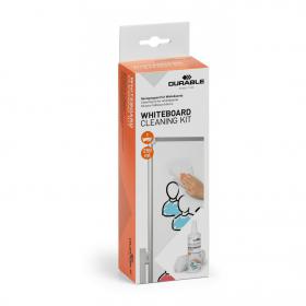 Durable Streak-Free Whiteboard Cleaning Spray and Microfibre Cloth Kit - 250ml 583300