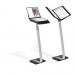 Durable SHERPA Pro 10 Aluminium Display Panel Floor Stand - A4 - Sliver 