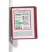 Durable VARIO WALL 5 Panel Magnetic Display Panel Document Holder - A4 Red 591403