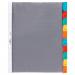 Durable 10 Part Replacable Tab Numbered Colour Coded Punched Index Divider - A4 