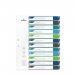 Durable 12 Part Numbered Tab Punched Index Dividers + Cover - A4+ - Colour Coded 