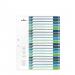 Durable 20 Part Numbered Tab Punched Index Dividers + Cover - A4+ - Colour Coded 679727
