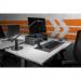 Durable Premium Soft Felt Desk Mat with Fold Out Phone Holder 70x33cm 708158
