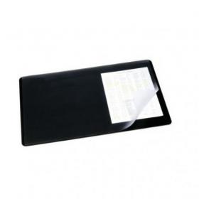 Durable Clear Overlay Non-Slip Desk Mat Notes Protector Pad - 53x40 cm - Black 720201