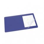 Durable Desk Mat with Clear Overlay 40 x 53cm Dark Blue Pack of 5 720207