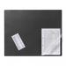 Durable Clear Overlay Non-Slip Desk Mat Notes Protector Pad - 65x52 cm - Black 