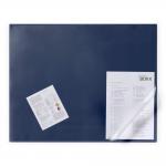 Durable Clear Overlay Non-Slip Desk Mat Notes Protector Pad - 65x52 cm - Blue 720307