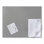 Durable Clear Overlay Non-Slip Desk Mat Notes Protector Pad - 65x52 cm - Grey 720310