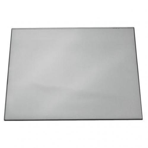 Durable Desk Mat With Clear Overlay 52x65cm Grey Pack Of 720310
