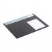 Durable Clear Overlay Calander Desk Mat Notes Protector Pad - 65x52 cm - Black 