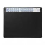 Durable Clear Overlay Calander Desk Mat Notes Protector Pad - 65x52 cm - Black 720501
